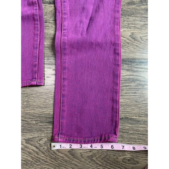 EUC Womens Pacsun Mom Jeans purple 100% cotton high waisted size 24 - Picture 8 of 10